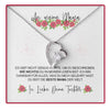 Sterling Silber Halskette - Mit echter Rose - Schwiegermutter