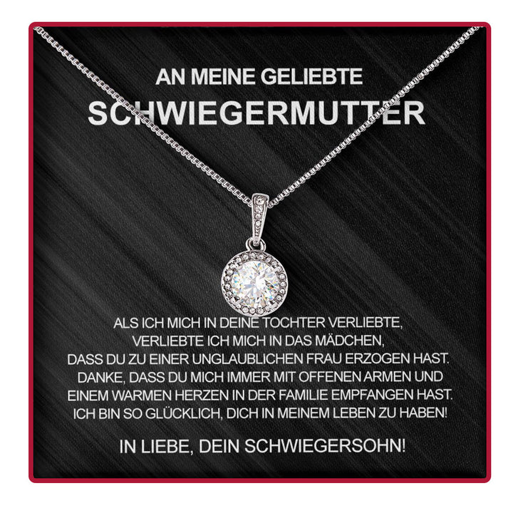 Sterling Silber Halskette - Mit echter Rose - Schwiegermutter