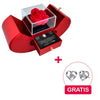 Sterling Silber Halskette mit echter Rose + Ohrringe GRATIS