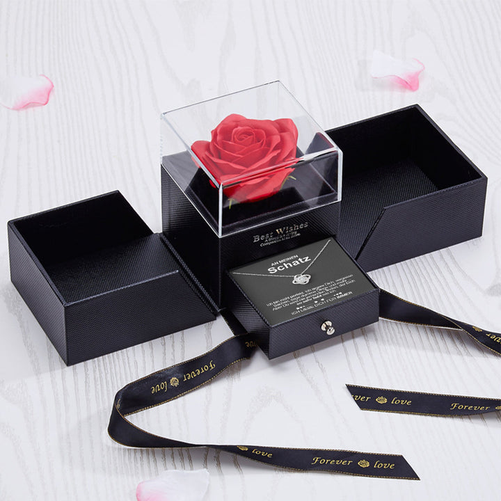 Sterling Silber Halskette - Geschenkbox - An meinen Schatz