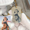Halskette mit Fotogravur - Ich liebe dich