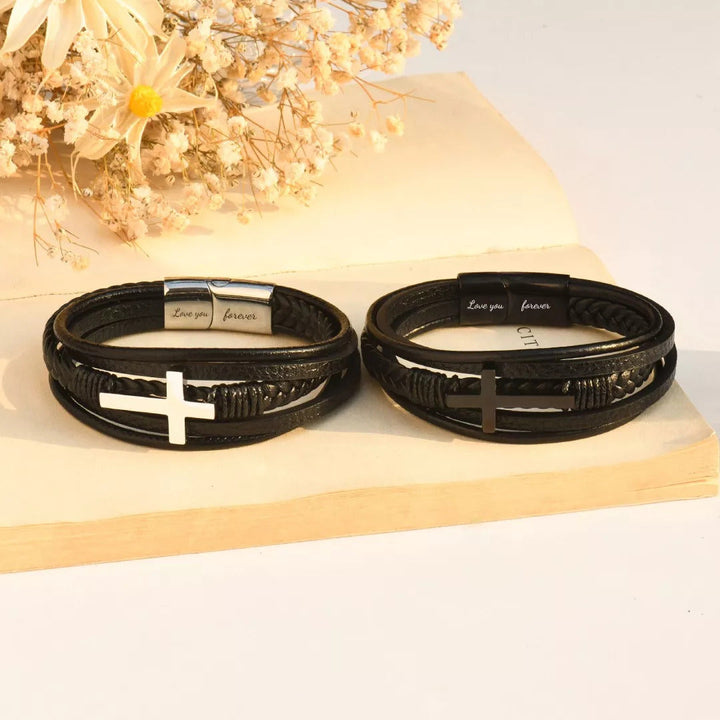 Kreuz Armband - An meinen einzigartigen Sohn