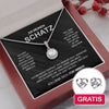 Sterling Silber Halskette Schatz + Ohrringe GRATIS