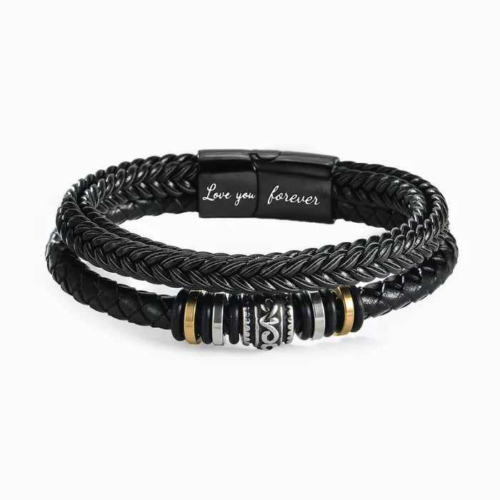 Luxus Leder Armband - An meinen geliebten Sohn
