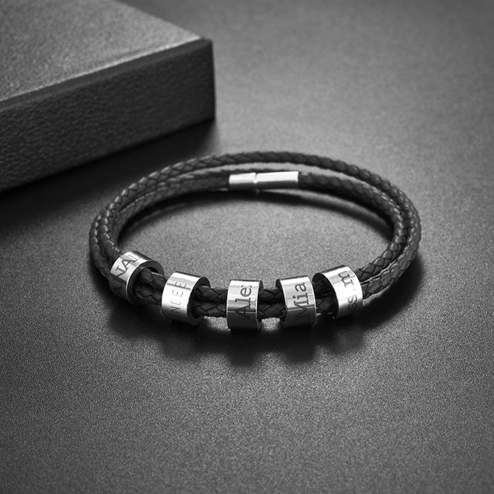 Graviertes Lederarmband - Für meinen geliebten Papa