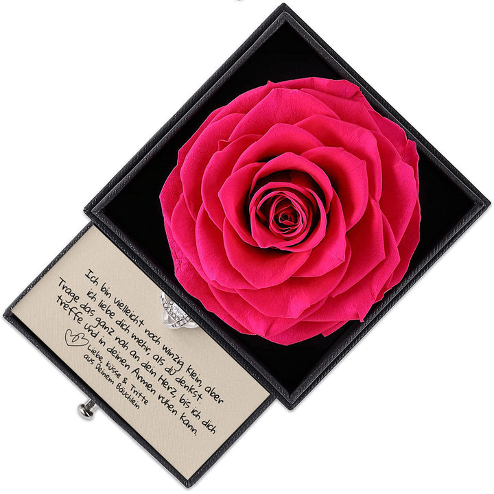 Sterling Silber Halskette mit Rosen Geschenkbox - An meine Mommy