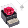 Sterling Silber Halskette mit Rosen Geschenkbox - An meine Mommy