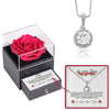 Sterling Silber Halskette mit Rosen Geschenkbox - Beste Mama