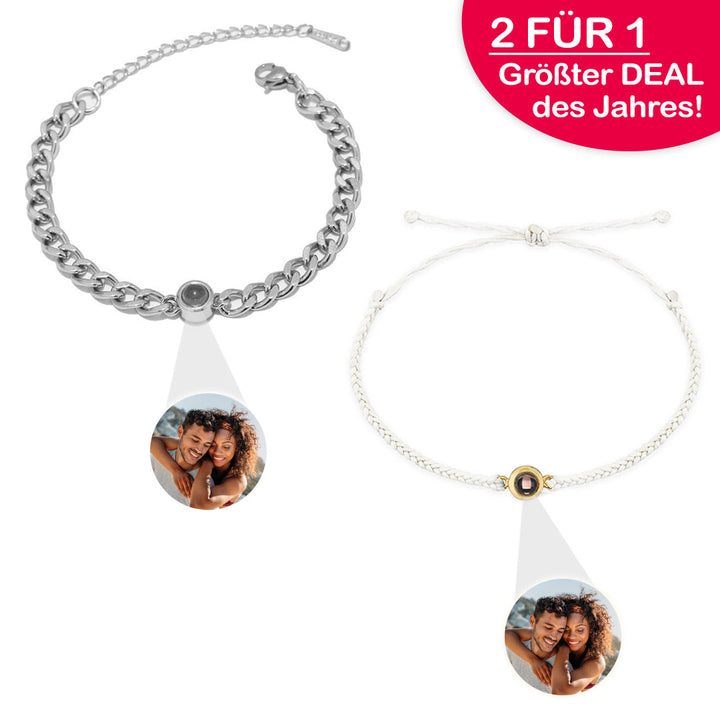 Pärchen Paket - Foto Armband - ZAHL 1 NIMM 2