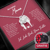 Sterling Silber Halskette Mutter + 10 Stk. Rosen GRATIS