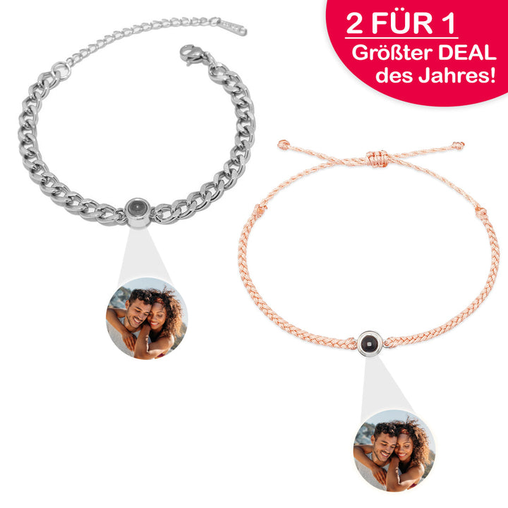 Pärchen Paket - Foto Armband - ZAHL 1 NIMM 2