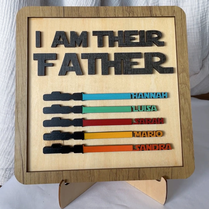 Personalisiertes Lichtschwert Schild - I Am Your Father