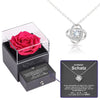 Sterling Silber Halskette mit Rosen Geschenkbox