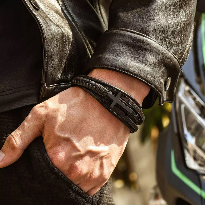 Kreuz Armband - An meinen einzigartigen Sohn
