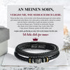 Luxus Leder Armband - An meinen geliebten Sohn