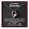 Sterling Silber Halskette - Mit echter Rose - Mein Schatz