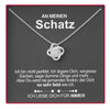 Sterling Silber Halskette - Luxus Rosenbox - An meinen Schatz