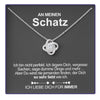 Sterling Silber Halskette mit Rosen Geschenkbox