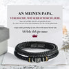 Luxus Leder Armband - An meinen geliebten Papa