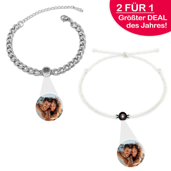 Pärchen Paket - Foto Armband - ZAHL 1 NIMM 2
