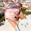 Sterling Silber Halskette & Ohrringe - Rosenbox