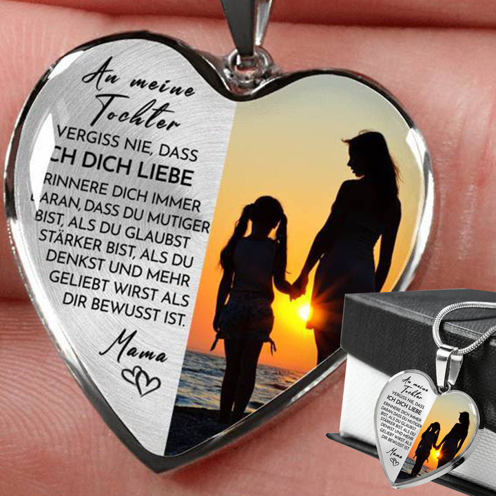 Herz Halskette - An meine Tochter von Mama