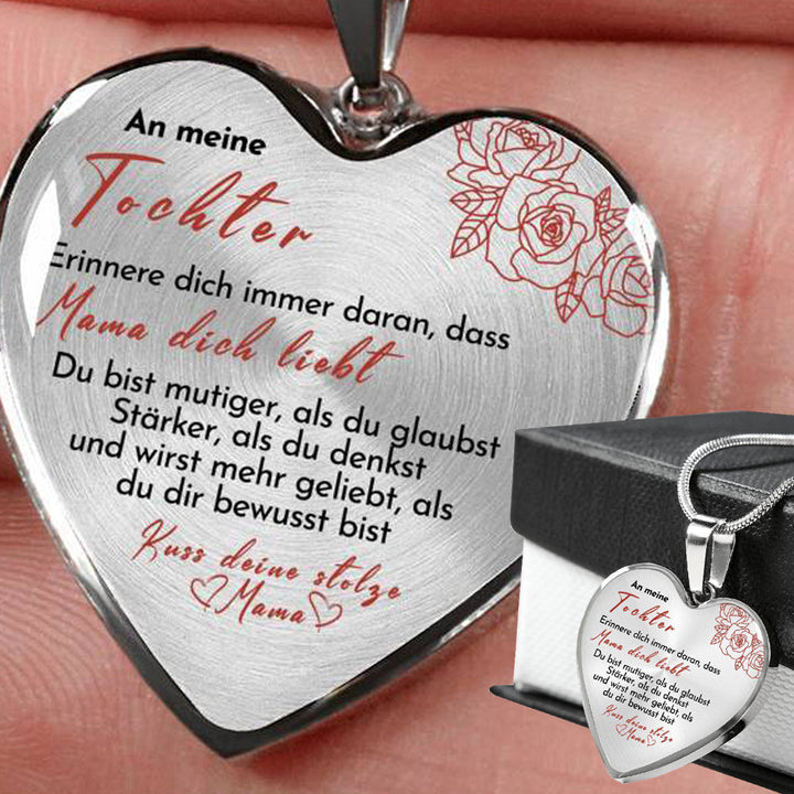 Herz Halskette - Mama liebt Dich