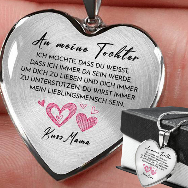 Herz Halskette - Du bist mein Lieblingsmensch