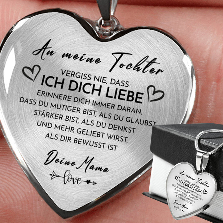Herz Halskette - An meine Tochter von Mama