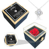 Sterling Silber Halskette - echte Rose - An meinen Schatz