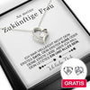 Sterling Silber Halskette Frau + Ohrringe GRATIS