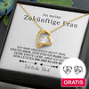 Sterling Silber Halskette Frau + Ohrringe GRATIS