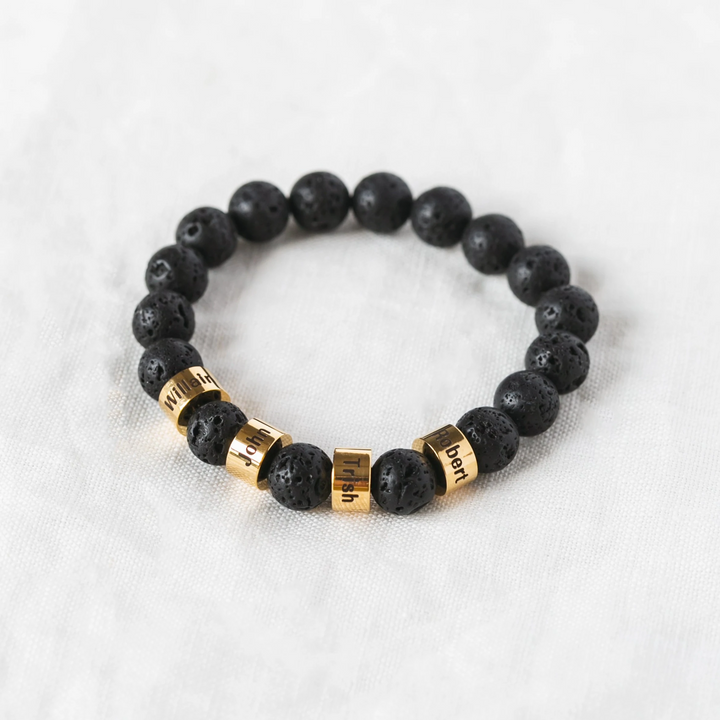 Lavastein Armband - An meinen geliebten Papa