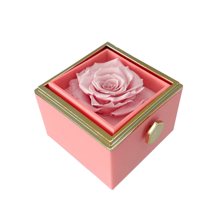 Gravierte Halskette - mit echter Rose - An meinen Schatz