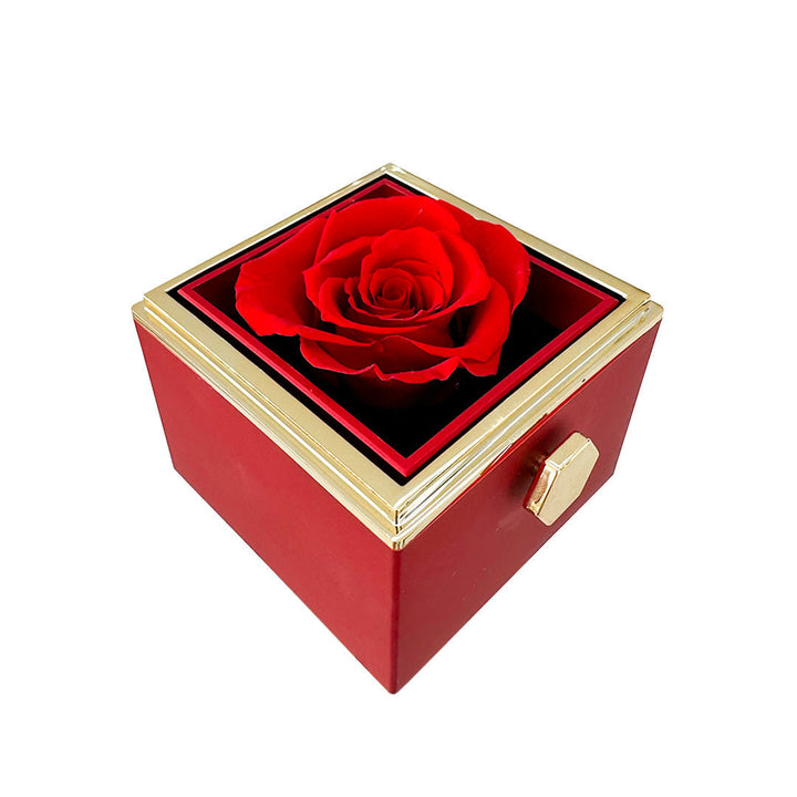 Gravierte Halskette - mit echter Rose - An meinen Schatz