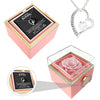 Sterling Silber Halskette- echte Rose - An meinen Schatz
