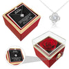 Sterling Silber Halskette - echte Rose - An meinen Schatz