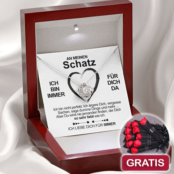 Halskette für meinen Schatz + 10 Stk. Rosen GRATIS