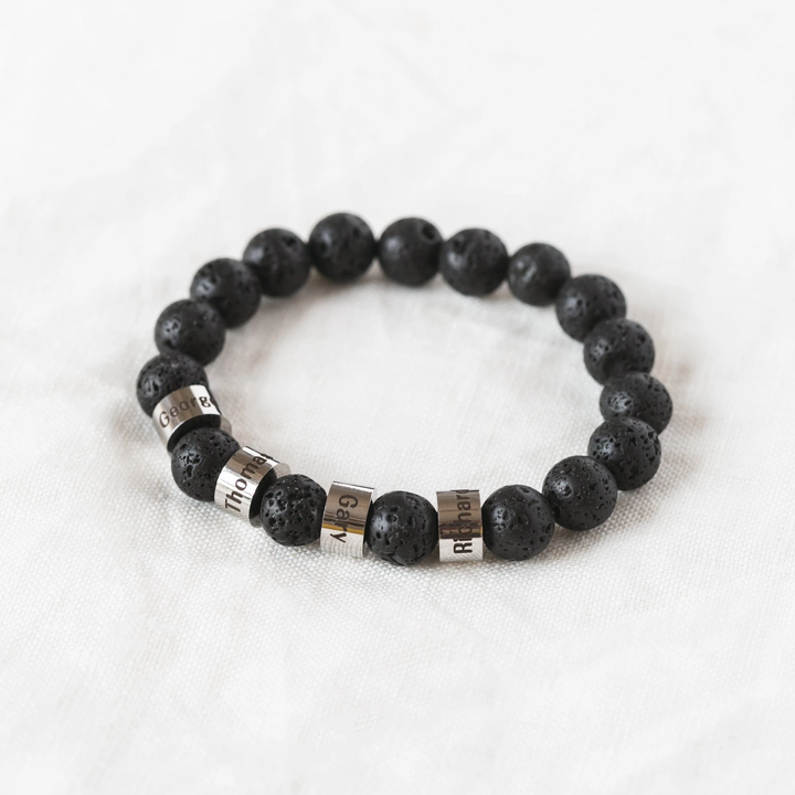 Lavastein Armband - An meinen geliebten Papa