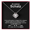 Sterling Silber Halskette - echte Rose - An meinen Schatz