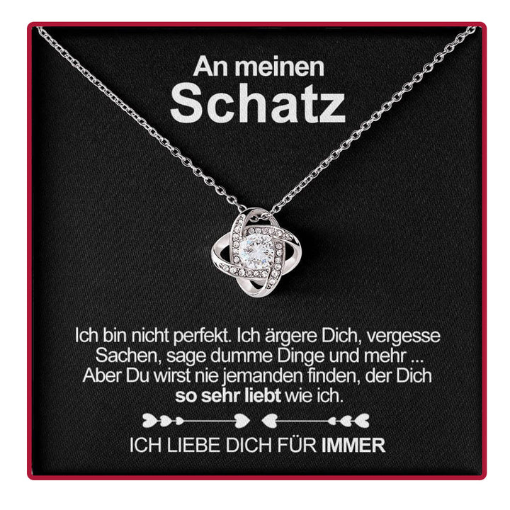 Sterling Silber Halskette - echte Rose - An meinen Schatz