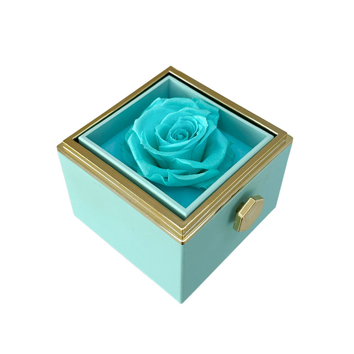 Gravierte Halskette - mit echter Rose - An meinen Schatz
