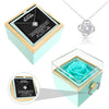 Sterling Silber Halskette - echte Rose - An meinen Schatz