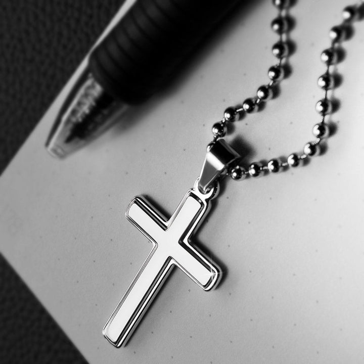 Luxus Kreuz Halskette - An meinen Papa