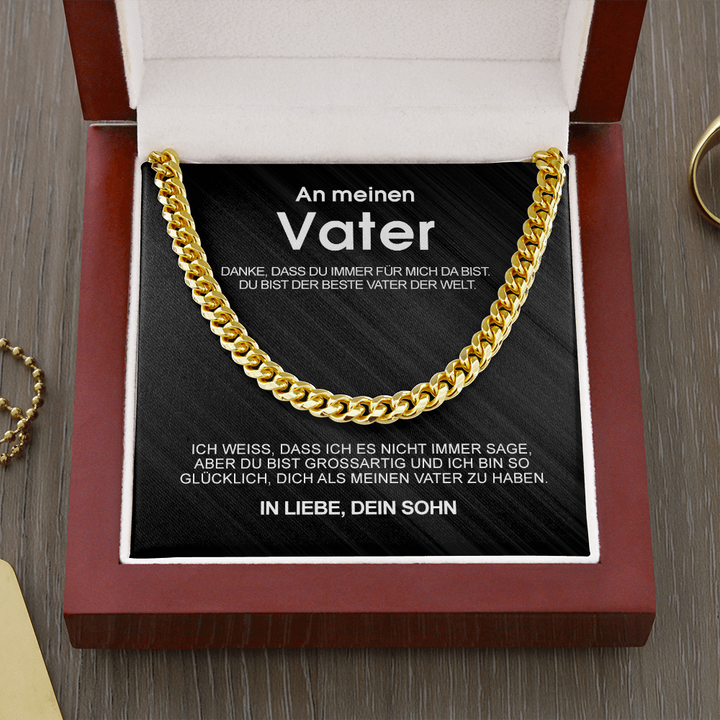 Edle Cuban Chain - An meinen Vater