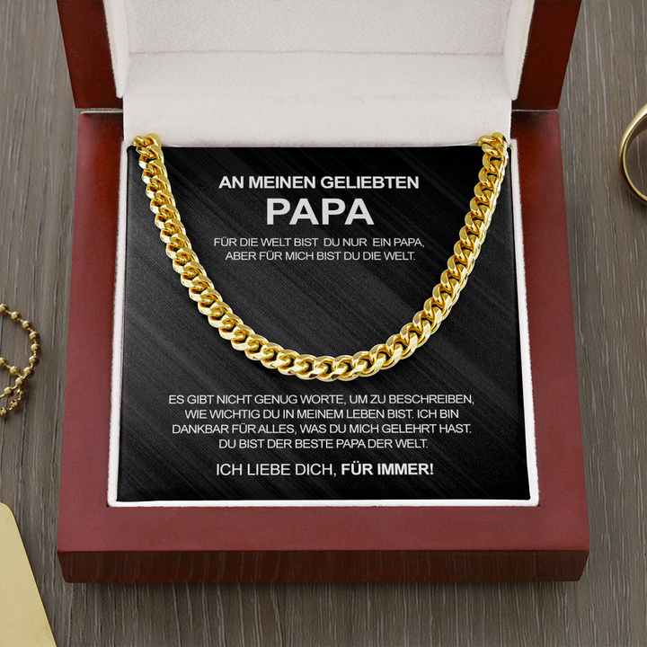 Edle Cuban Chain - An meinen geliebten Papa