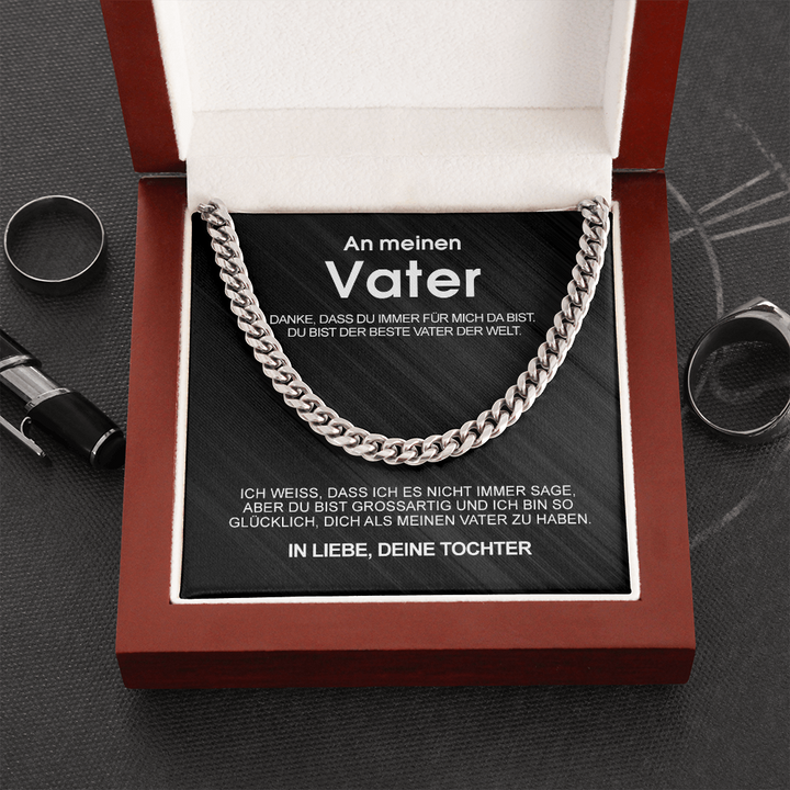 Edle Cuban Chain - An meinen Vater