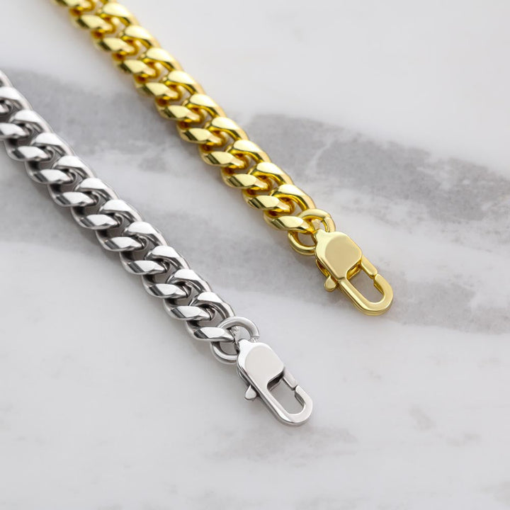 Cuban Chain an meinen Sohn - Glaube an dich + Armband GRATIS