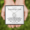 Sterling Silber Halskette Frau + Ohrringe GRATIS