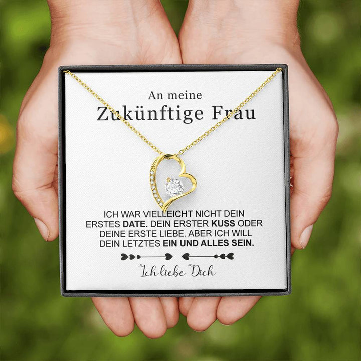 Sterling Silber Halskette Frau + Ohrringe GRATIS